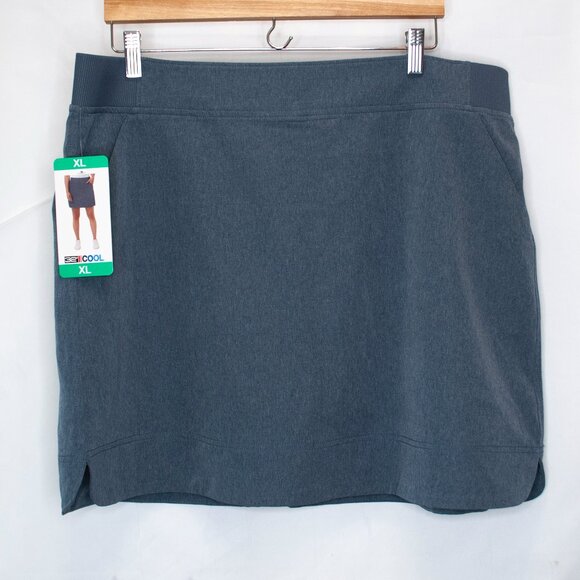 NEW 32 Degrees Cool Skort Womens XL Blue Gray Golf Athletic Tech Casual DD01X - Picture 1 of 4